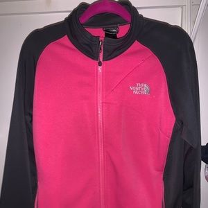 The North Face Pink and Grey fleece